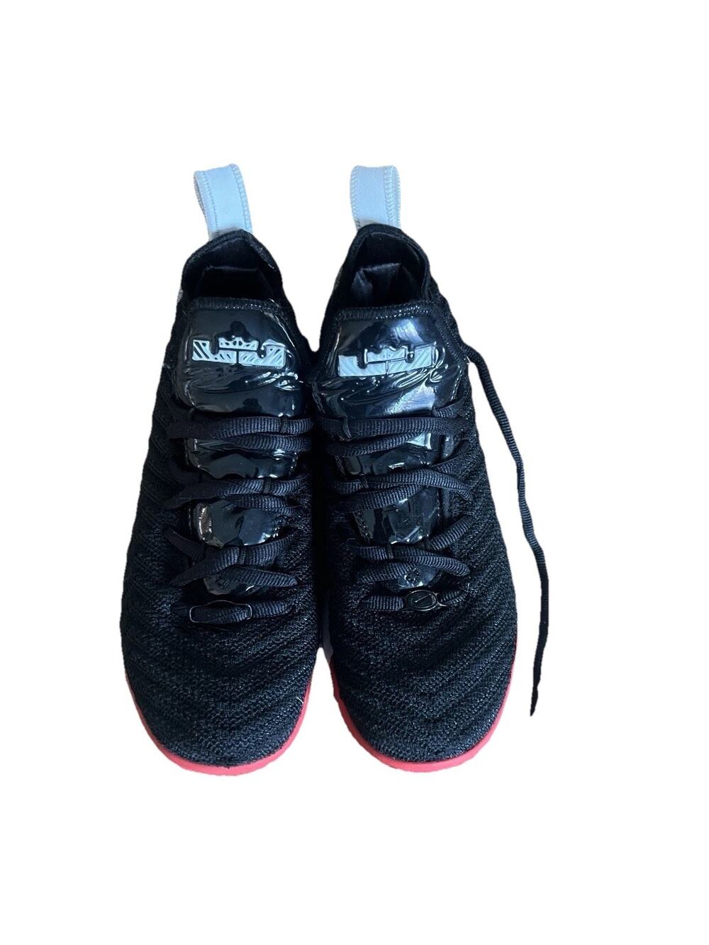 Nike / Black, Red, White / LeBron 16 Mid Bred / Boys Size 4Y Sneakers Youth